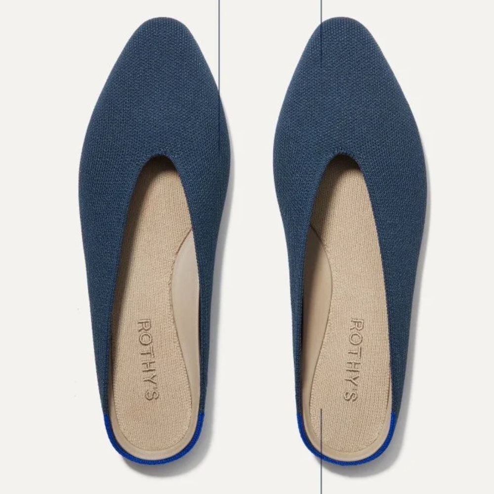 NEW! Rothy’s The Almond Demi in Deep Emerald Machine Washable Size 10